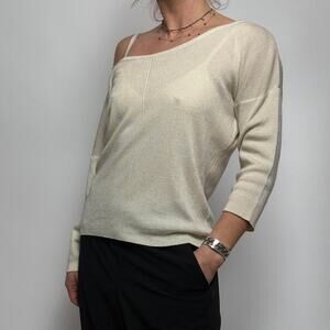 Countryroad australia cream off shoulder sweater
